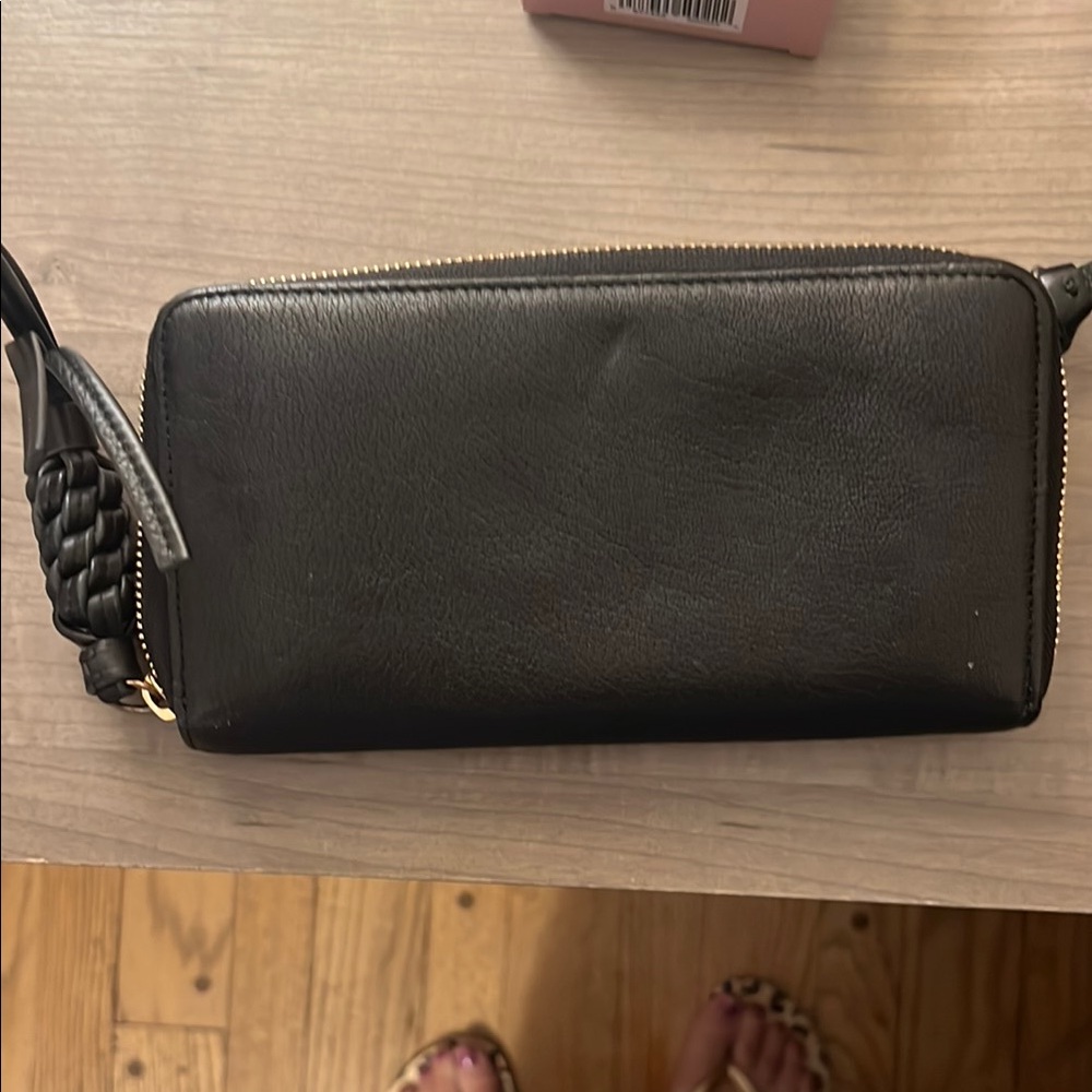 See By Chloe Black Leather zip around wallet
